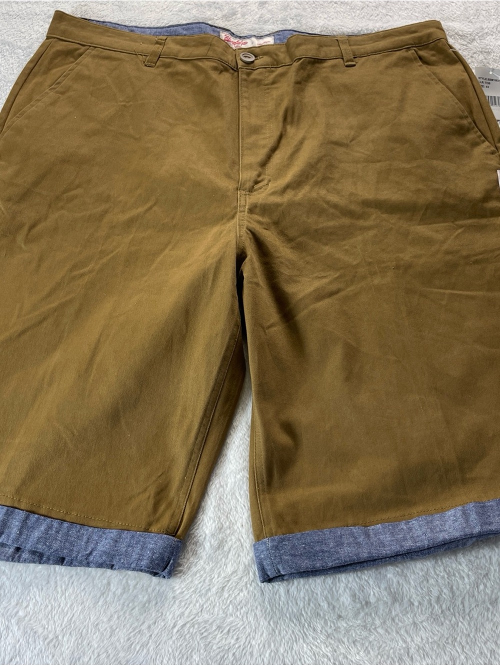 Brooklyn Cloth Original Mens Bermuda Shorts Size 40 Dark Khaki Wear 2 Ways NWT